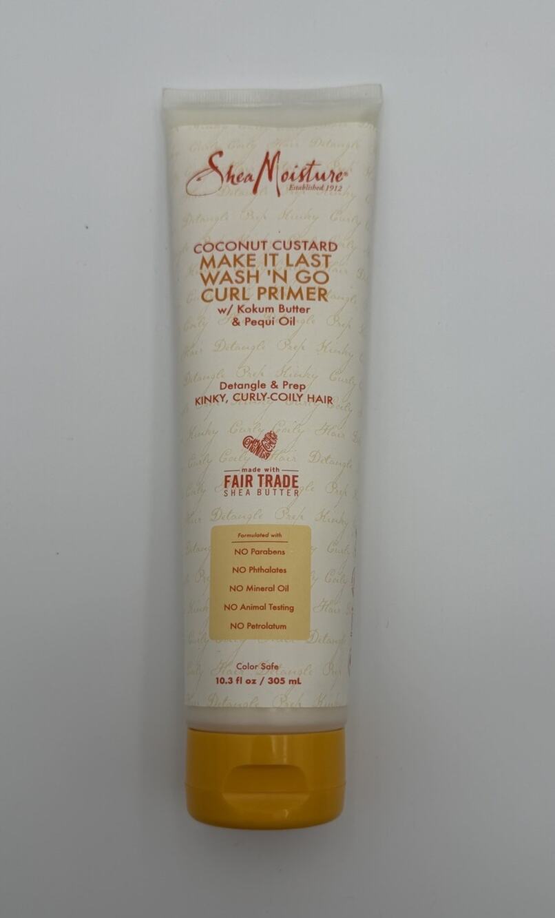 Shea Moisture Coconut Custard Make It Last Wash N Go Curl Primer 10.3 fl Sealed